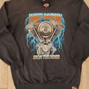 VTG 90s Harley Davidson Iron Thunder San Diego California MotorcycSweatshirt XL